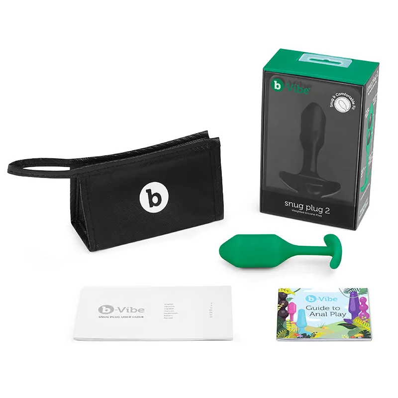 B-Vibe Snug Plug 2 Medium Plug in Green