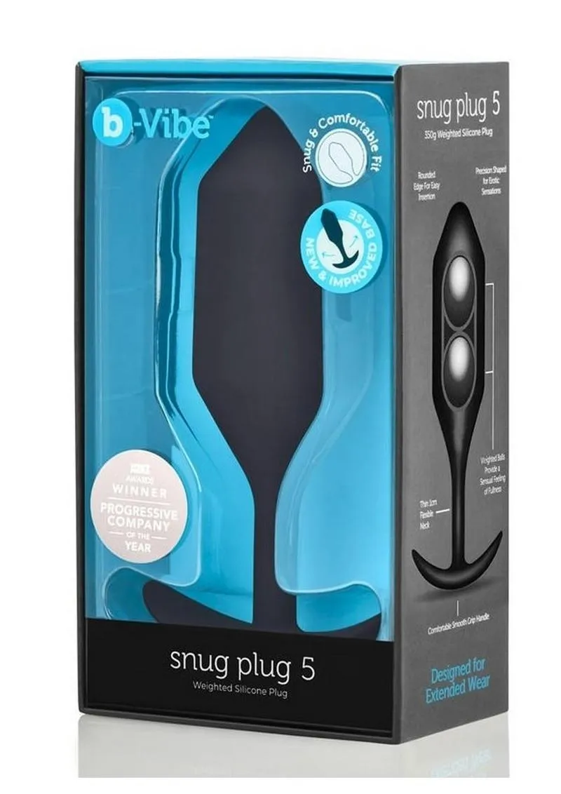 B-Vibe Snug Plug 5 Silicone Weighted Anal Plug
