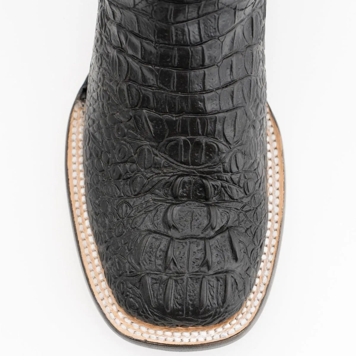 Ferrini Women's Stampede Square Toe Boots Crocodile Print - Black  9039304