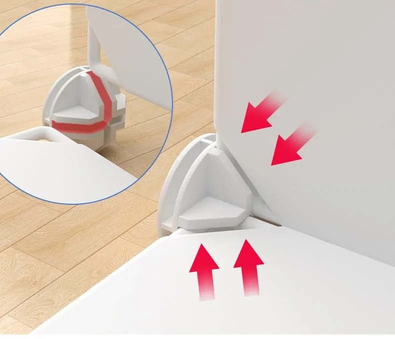 Kuber Industries Pack of 2 Shoes Cabinet | 6-Tier Foldable Shoe Rack Organizer for Closet | Plastic Shoe Shelf Collapsible Shoes Storage Box | Easy Assembly Shoe Cabinet with Lids | JL1C6TWH | White