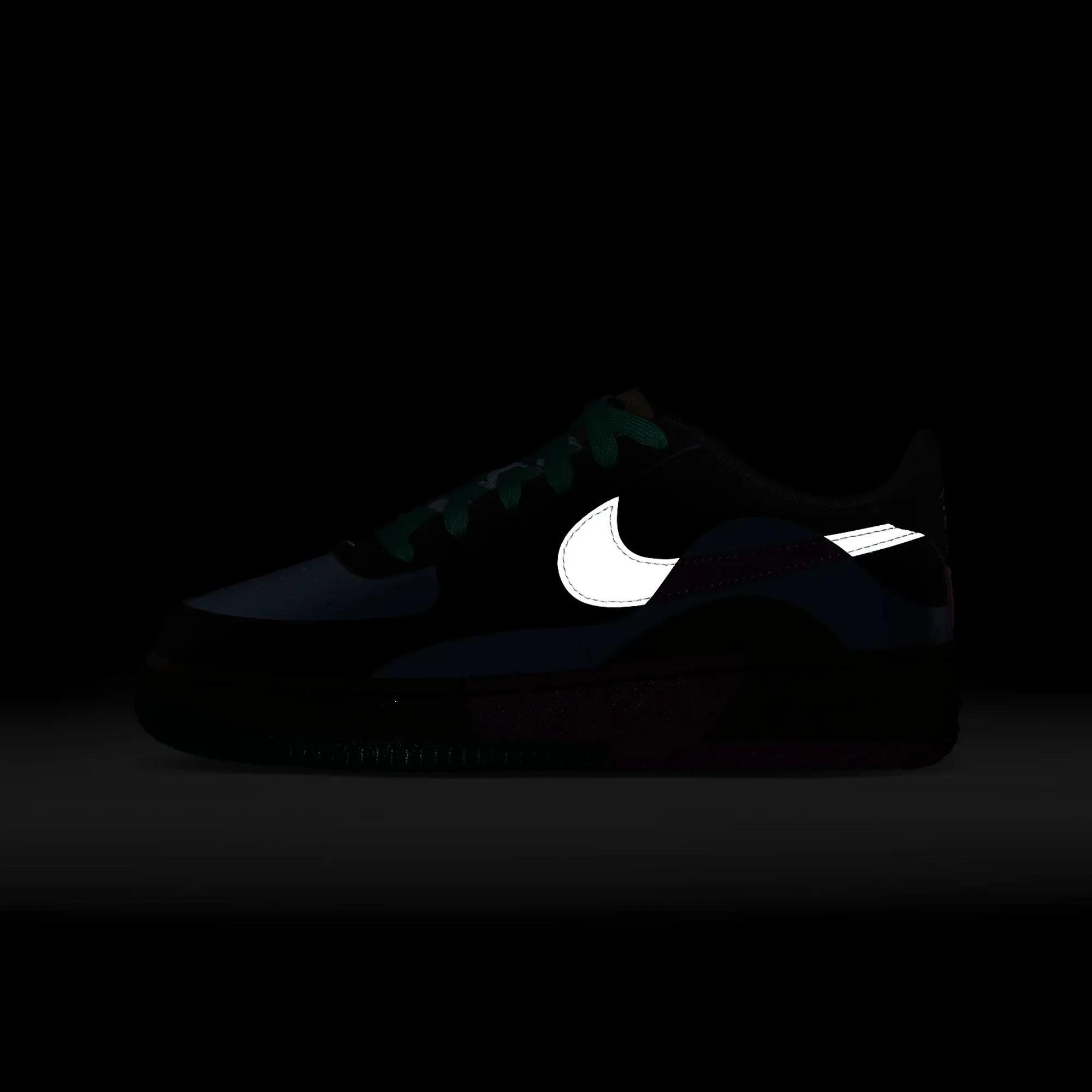 Nike | AIR FORCE 1 LV8 2  { BLACK/SUMMIT WHITE-LT ARMORY BLUE