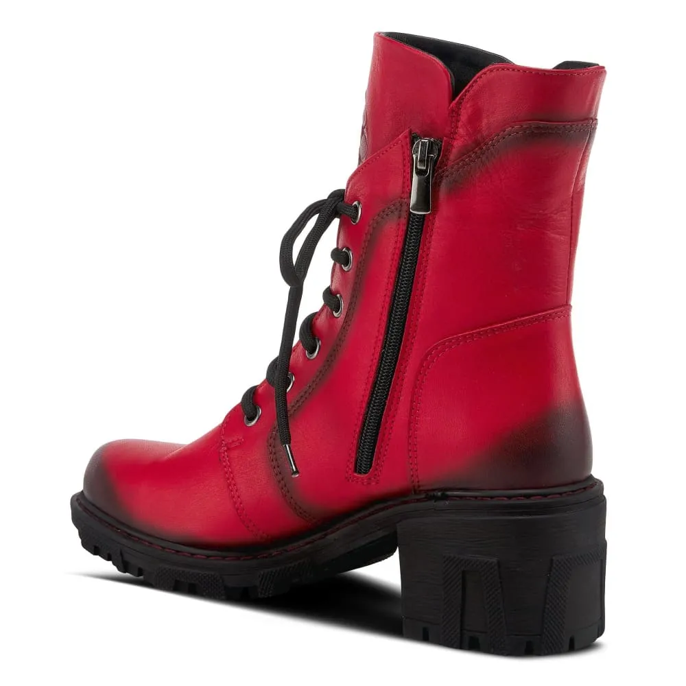 Spring Step Shoes Yoku Leather Floral Boots