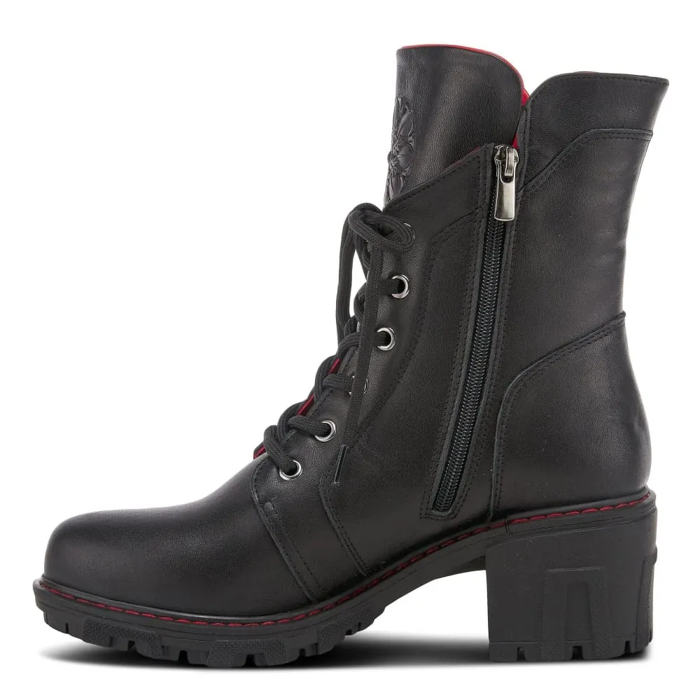 Spring Step Shoes Yoku Leather Floral Boots