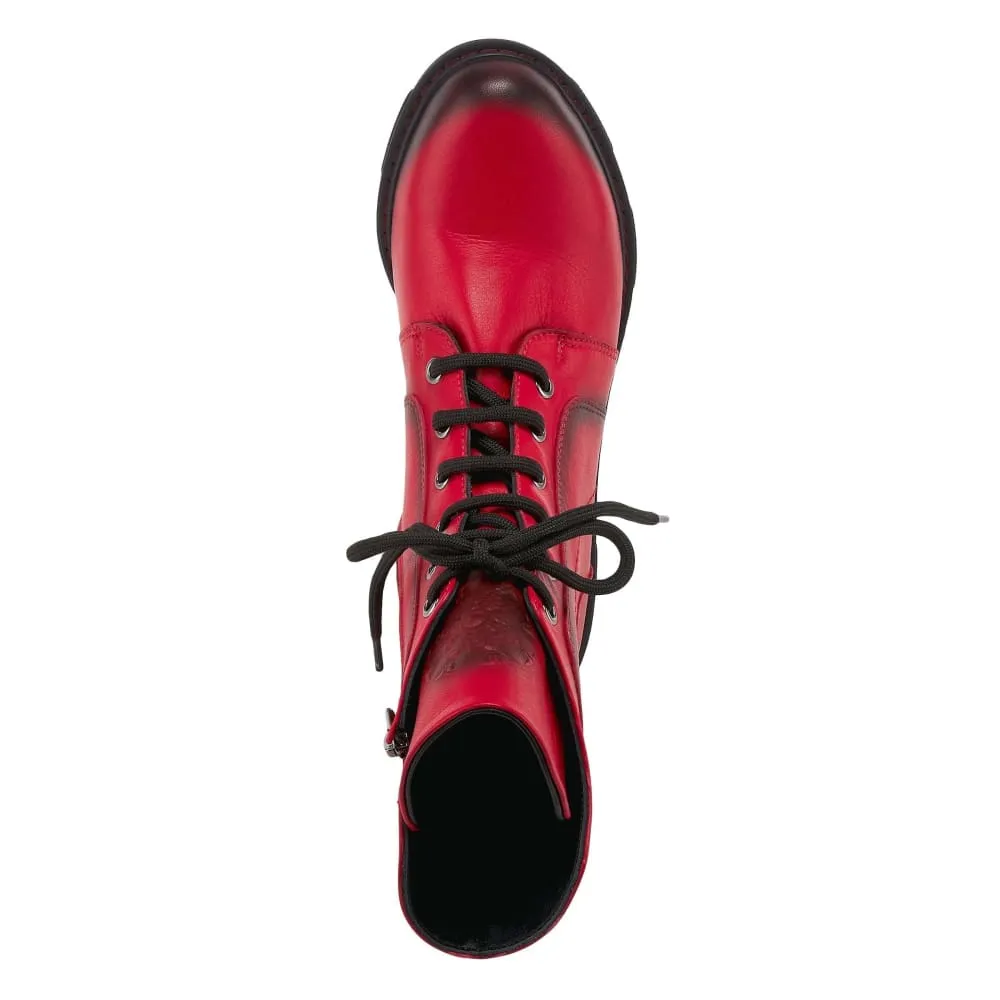 Spring Step Shoes Yoku Leather Floral Boots