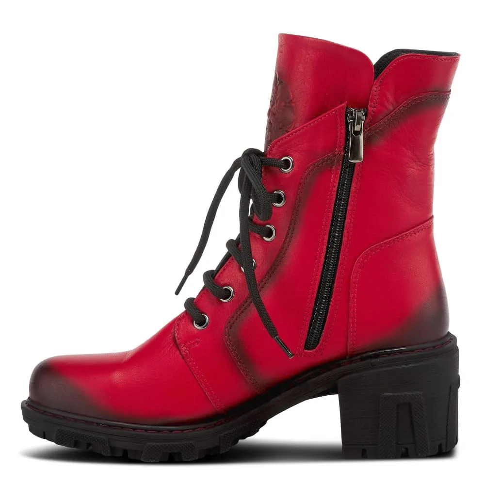 Spring Step Shoes Yoku Leather Floral Boots