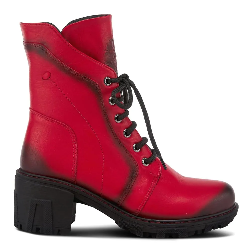 Spring Step Shoes Yoku Leather Floral Boots