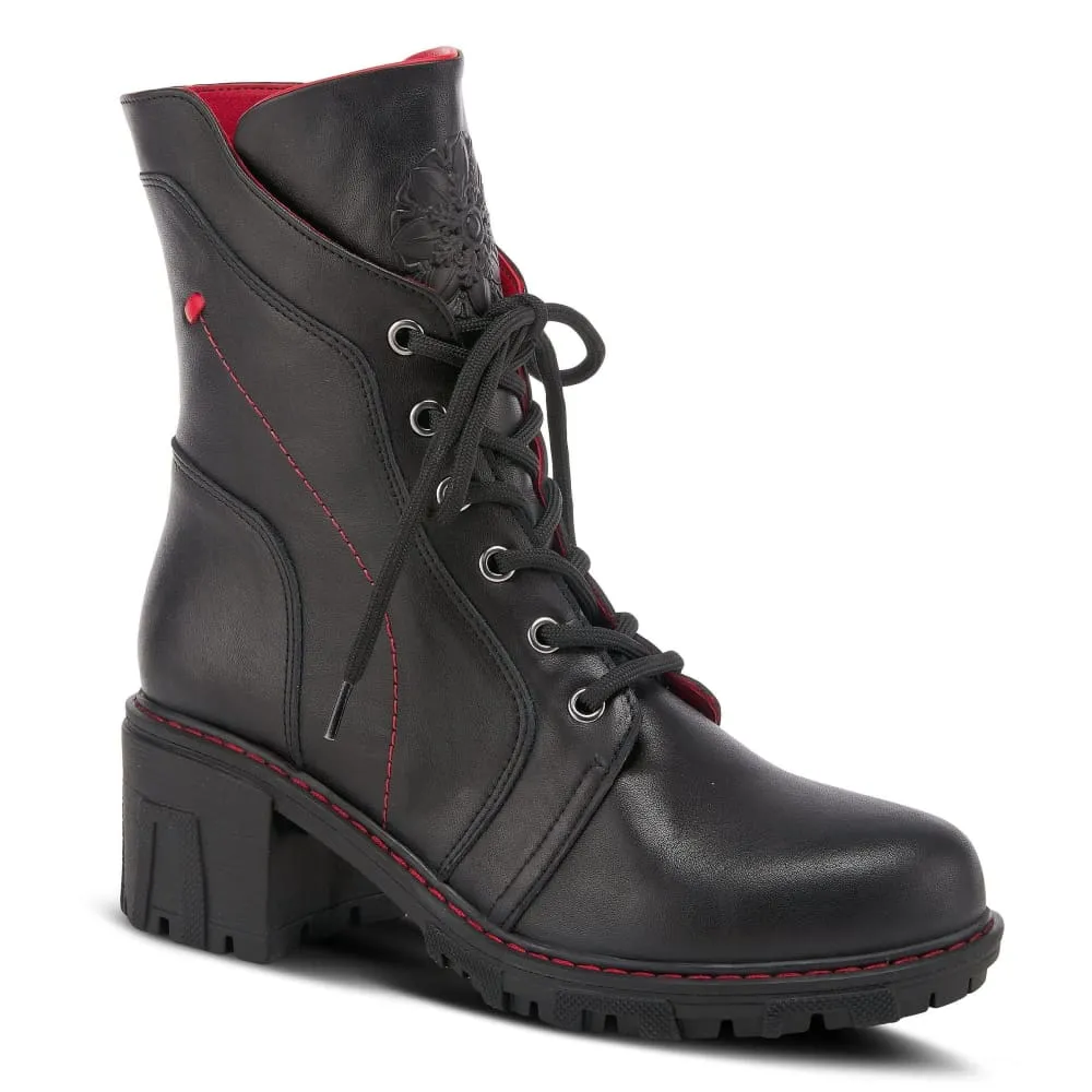 Spring Step Shoes Yoku Leather Floral Boots
