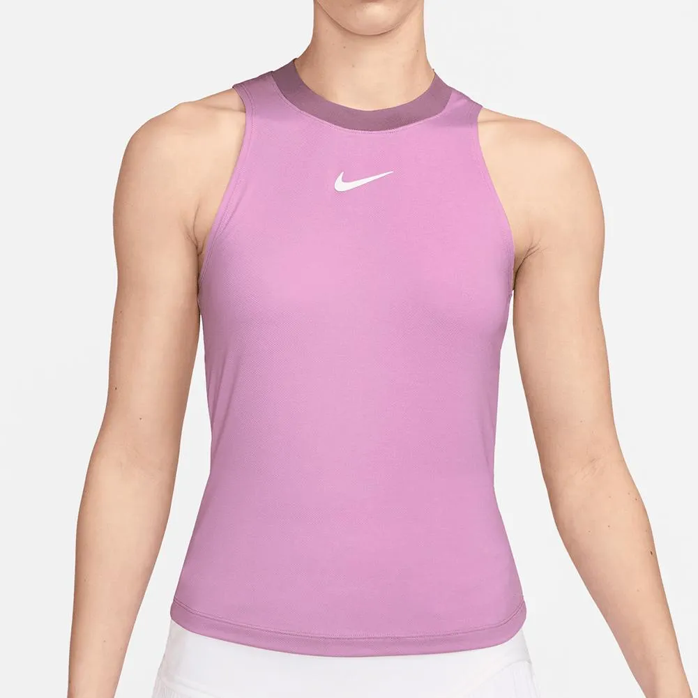 Women`s Court Dri-FIT Advantage Tennis Tank Beyond Pink and Plum Dust