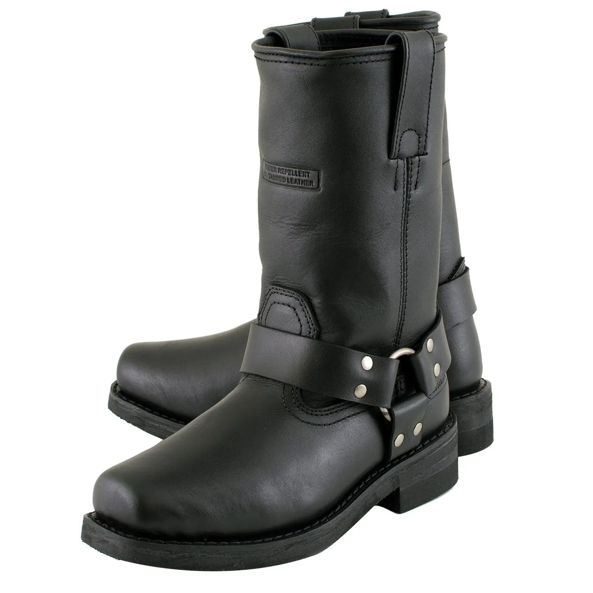 Xelement 2442 Women's Black Classic Full Grain Leather Harness